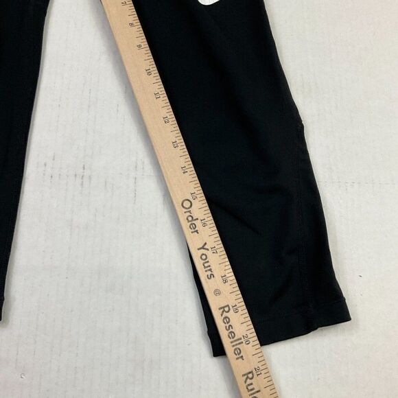 Nike Pro Cool Womens Cropped Leggings Black Dri Fit Pull On Stretch Size S Small - Picture 7 of 12